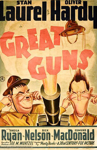 فیلم لورل و هاردی : تفنگ های بزرگ دوبله فارسی ۱۹۴۱