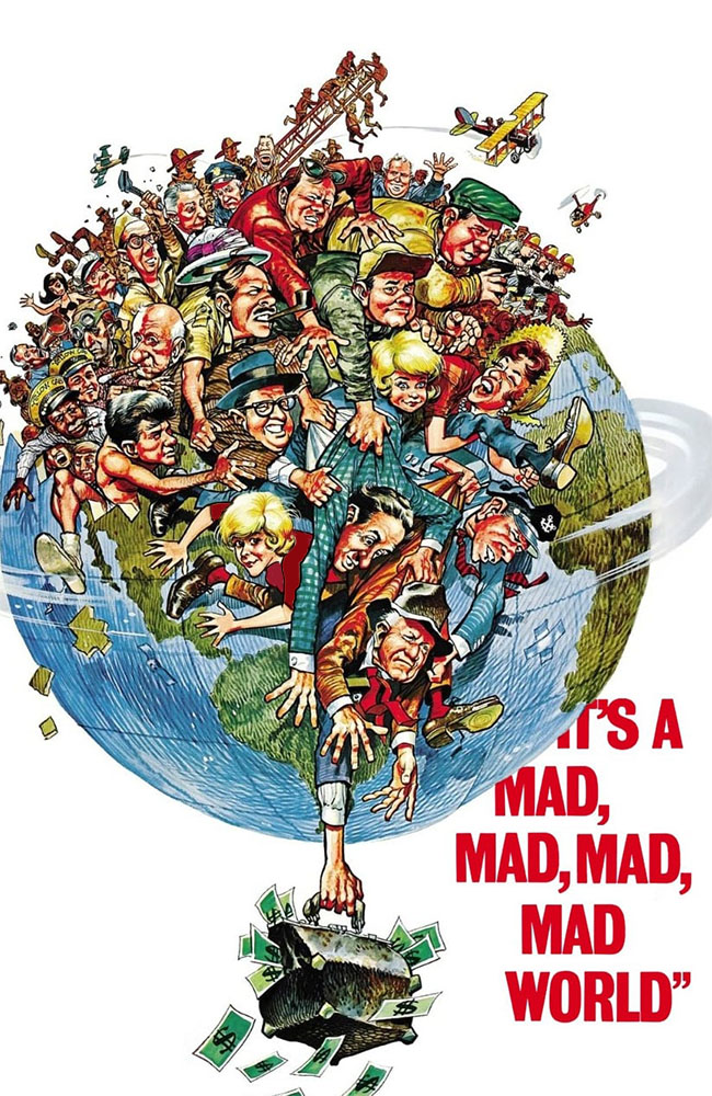 فیلم دنیای دیوانه، دیوانه، دیوانه، دیوانه دوبله فارسی ۱۹۶۳